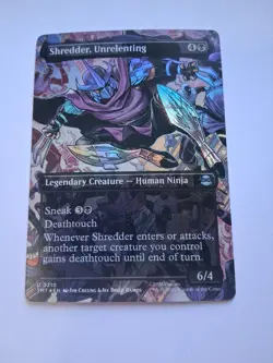 Shredder, Unrelenting - Borderless~0210~NM~Teenage Mutant Ninja Turtles~MTG - Image 1