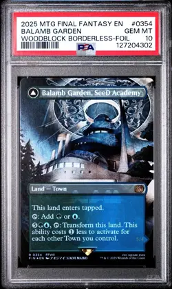 PSA 10 Balamb Garden, SeeD Academy Borderless 0354 FOIL Final Fantasy Magic MTG - Image 2