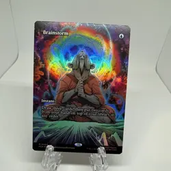 MTG: Teenage Mutant Ninja Turtles - Brainstorm #4 - Borderless Foil - Image 1