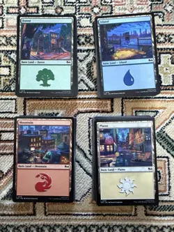 MTG - Teenage Mutant Ninja Turtles - 96x Basic land lot - Image 1