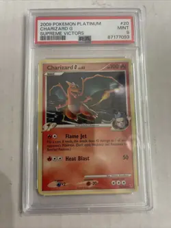 Pokemon 2009 Charizard G Platinum Supreme Victors Reverse Foil #20 PSA 9 Mint - Image 3
