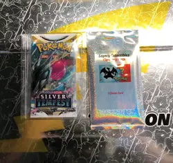 1 Pokemon TCG Silver Tempest Booster Pack & 1 Legacy Collectble Mystery Pack - Image 1