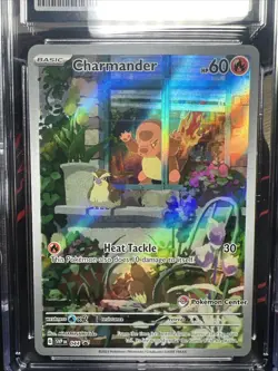 2023 CHARMANDER POKEMON CENTER ETB STAMP PROMO SVP #044 OBSIDIAN CGC 10 PSA - Image 4
