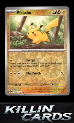 Pikachu - 025/165 (Reverse Cosmos Holo) (Costco Exclusive) 025/165 Pokemon Commo - Image 1