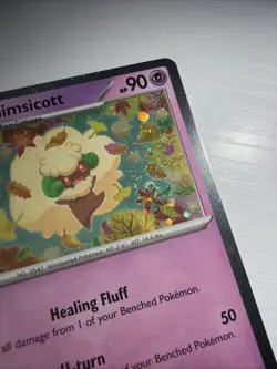 Whimsicott 019 Cosmos Holo Black Star Promo 2025 Pokemon TCG WITH SWIRL - Image 2