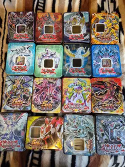 Yugioh Collection Random Card Lot and Vintage tins, over 1500 cards with holos - Image 1