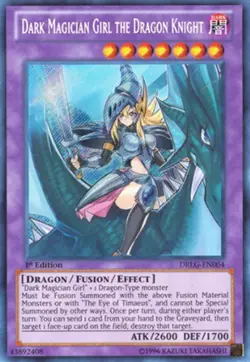 Lightly Played Dark Magician Girl the Dragon Knight - DRLG-EN004 - Secret Rare - - Image 1