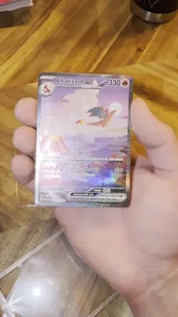 Pokemon SV Scarlet & Violet 151 Charizard EX Card 199/165 Sir NM Condition - Image 2