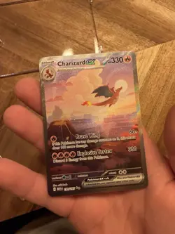 Pokemon SV Scarlet & Violet 151 Charizard EX Card 199/165 Sir NM Condition - Image 4