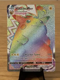 Pokemon Pikachu VMAX 188/185 Vivid Voltage 2020 Secret Rainbow Rare Card TCG - Image 1