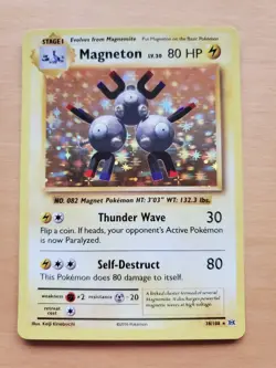 Pokemon TCG Magneton 2016 XY Evolutions Holo Rare Card 38/108 NM - Image 1