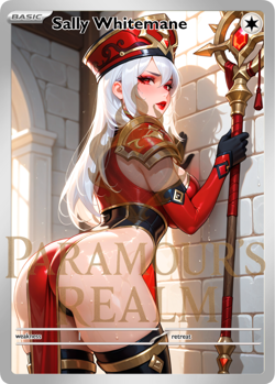 Adult Sally Whitemane Warcraft Pokemon Waifu Goddess Story Custom Trading Card - Image 1