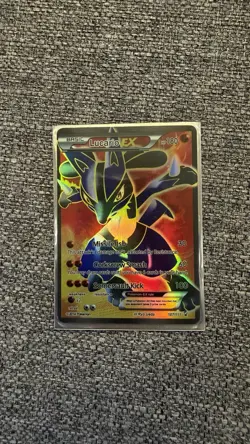 Lucario EX Full Art Ultra Rare Holo Pokemon Card 107/111 - 2014 - Image 1