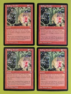 Rolling Thunder x4 Tempest 4x Playset Magic the Gathering MTG - Image 1