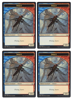 Magic The Gathering: MTG 4x Insect Token Creature Hour of Devastation (NF) (NM) - Image 1
