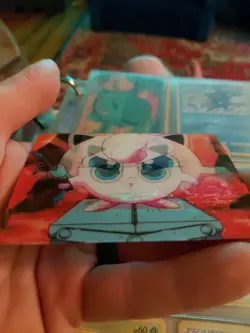 POKEMON JIGGLYPUFF RARE PIKA-0022D/DVD VIZ VIDEO PROMO CARD 3D LENTICULAR - Image 1