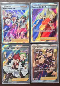 Pokemon Cards Lot (Full Art Trainer Rares - Holo - Sword And Shield Era - M/NM) - Image 1