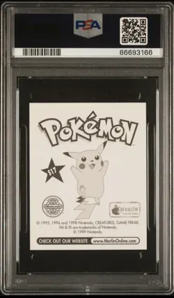 1999 Merlin Pokemon Weezing Prism #S17 – NM PSA 9 - Image 2