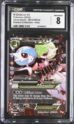 CGC 8 M Gardevoir EX Generations RC31/RC32 Radiant Collection Holo Pokemon Card - Image 1