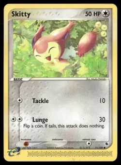 Skitty #71/109 Ruby and Sapphire Pokemon (1N) - Image 1