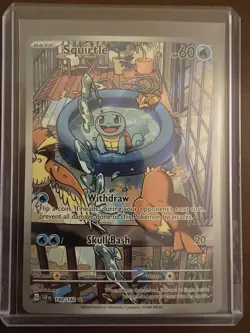 Pokemon TCG Squirtle Stellar Crown Illustration Rare 148/142 Scarlet & Violet - Image 3