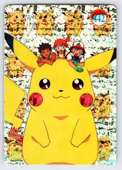 Pocket Monsters #442 Vending Prism Holo Vintage Pokemon Ash Pikachu Misty - Nm - Image 1
