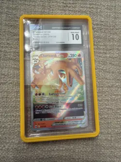 Pokemon Crown Zenith Charizard VSTAR Ultra Rare Holo Card #19/159 GRADED CGC 10 - Image 1