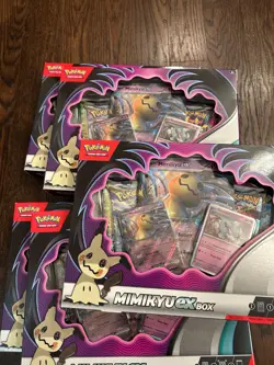 5 X Pokemon Mimikyu EX Box (1 Fusion Strike 2 Silver Tempest 1 Brilliant Stars) - Image 1