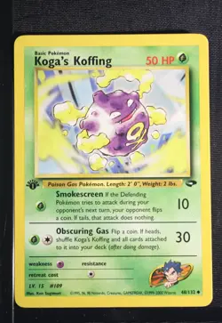 PSA 9 MINT 2000 Pokemon Gym Challenge #48 Koga's Koffing 1st Edition !!! - Image 3