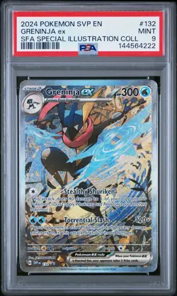 2024 POKEMON SVP EN-SV BLACK STAR PROMO #132 GRENINJA EX PSA 9 TCG BSP - Image 1