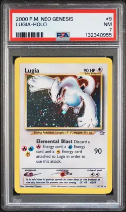 2000 POKEMON NEO GENESIS #9 LUGIA-HOLO PSA 7 - Image 1