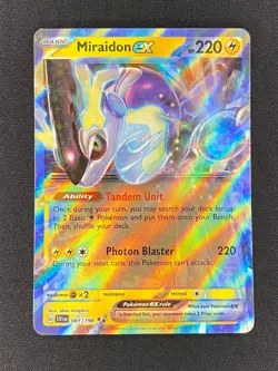 Pokemon Miraidon ex 081/198 Sv01: Scarlet & Violet Base Set Holo NM - Image 1
