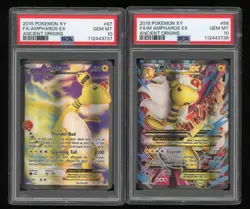 Pokemon Ampharos EX #87 & M Ampharos EX #88 PSA 10 Ancient Origins SEQUENTIAL - Image 1