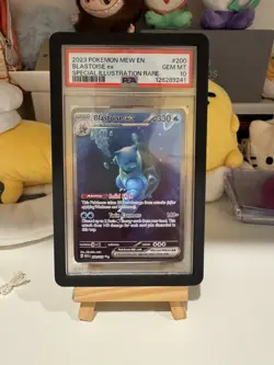 Blastoise ex 2023 Pokemon Scarlet Violet 151 #200 SIR PSA 10 - Image 1