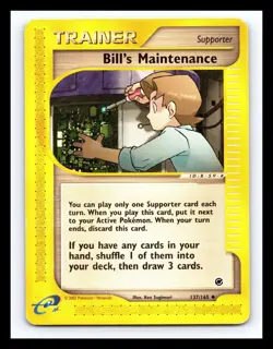 💥 BILL'S MAINTENCE 2002 Pokemon Vintage # 137/165 Expedition E-Reader Non Holo - Image 1