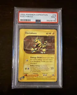 Pokemon 2002 Expedition Electabuzz 76/165 PSA 9 MINT - Image 1