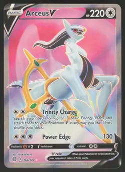 Arceus V 165/172 Ultra Rare Pokemon TCG Brilliant Stars NM - Image 1