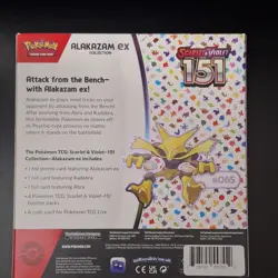 Pokemon Scarlet & Violet 151 Alakazam ex Collection Box Promo Booster English - Image 2