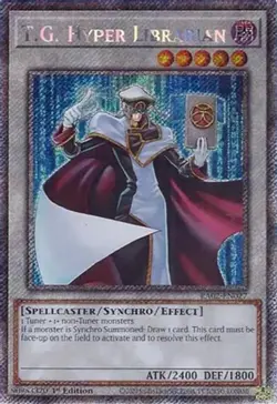 T.G. Hyper Librarian - RA02-EN027 - Platinum Secret Rare - 1st Edition NM Yugioh - Image 1