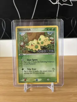 Pokemon TCG Shroomish EX Deoxys Card 72/107 Reverse Holo Stamped mp-lp - Image 1