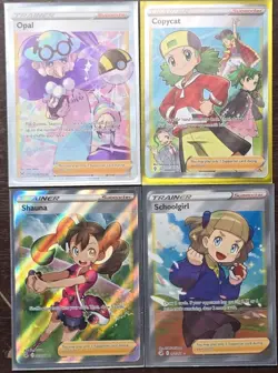 Pokemon Cards Lot (Full Art Trainer Rares - Holo - Sword And Shield Era - M/NM) - Image 1