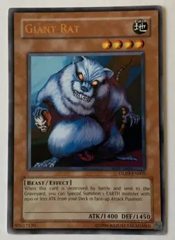Yugioh Giant Rat DL09-EN005 (Bronz) Duelist League Card NEW - Image 1