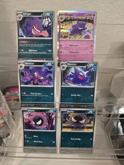 Pokemon TCG Cards Lot Gengar, Gastly & Haunter 6 cards Included - Image 1