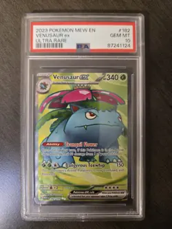 Pokemon Venusaur EX 151 TCG Full Art Ultra Rare Card 182/165 PSA 10 Gem Mint - Image 1