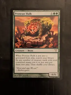 MTG Protean Hulk – Dissension Rare – Magic The Gathering Card – NM - Image 1