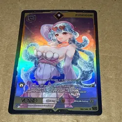 Poseidon 9 Holo 1st Edition Awakened Worlds Card GamerSupps VCard 022/250 - Image 1