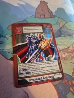 Omnimon X Anti-Body BT5-111 Alt Alternative Art Near Mint Unplayed Digimon Card - Image 1