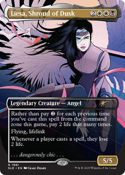 Liesa, Shroud of Dusk (Rainbow Foil) Secret Lair Drop Series - Near Mint Foil - Image 1