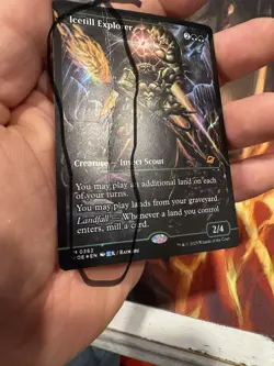 Icetill Explorer Showcase Foil Edge of Eternities Heavy Play/ Damaged - Image 1