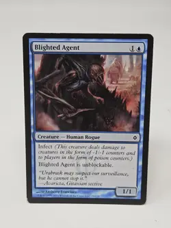 MTG Magic Blighted Agent New Phyrexia LP - Image 1